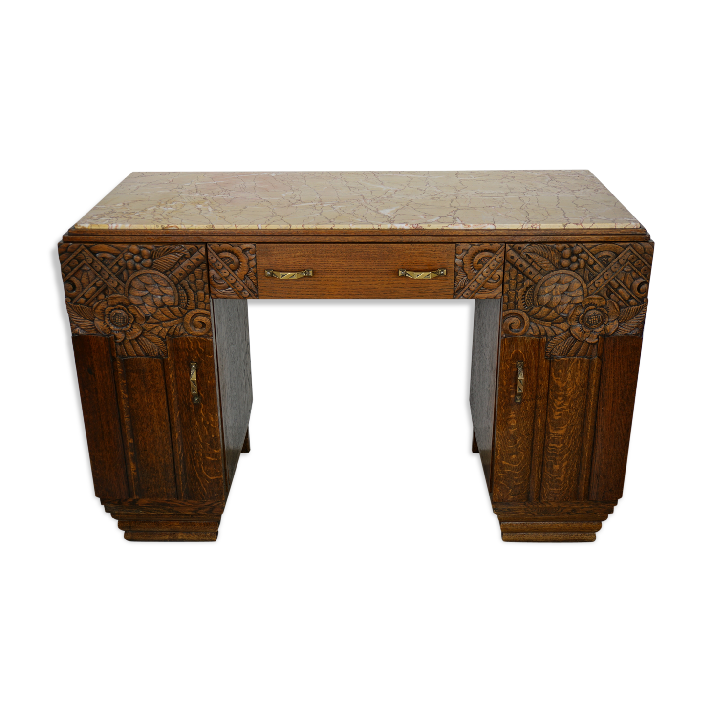 Desk Art Deco shelf marble