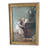 Tableau la leçon de piano