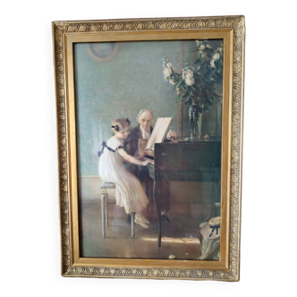 Tableau la leçon de piano