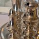 Exclusive 6-piece silver-plated spice service, classic Georgian style.
