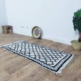 Handmade Berber wool mrirt rug 145 X 65 CM