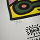1990s Keith Haring Limited Edition Lithograph Numbered in Pencil.