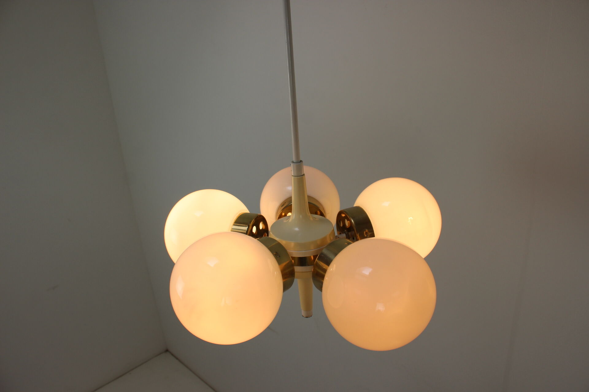 Space Age Chandelier Sputnik by Elektroinstala Decin, 1970s