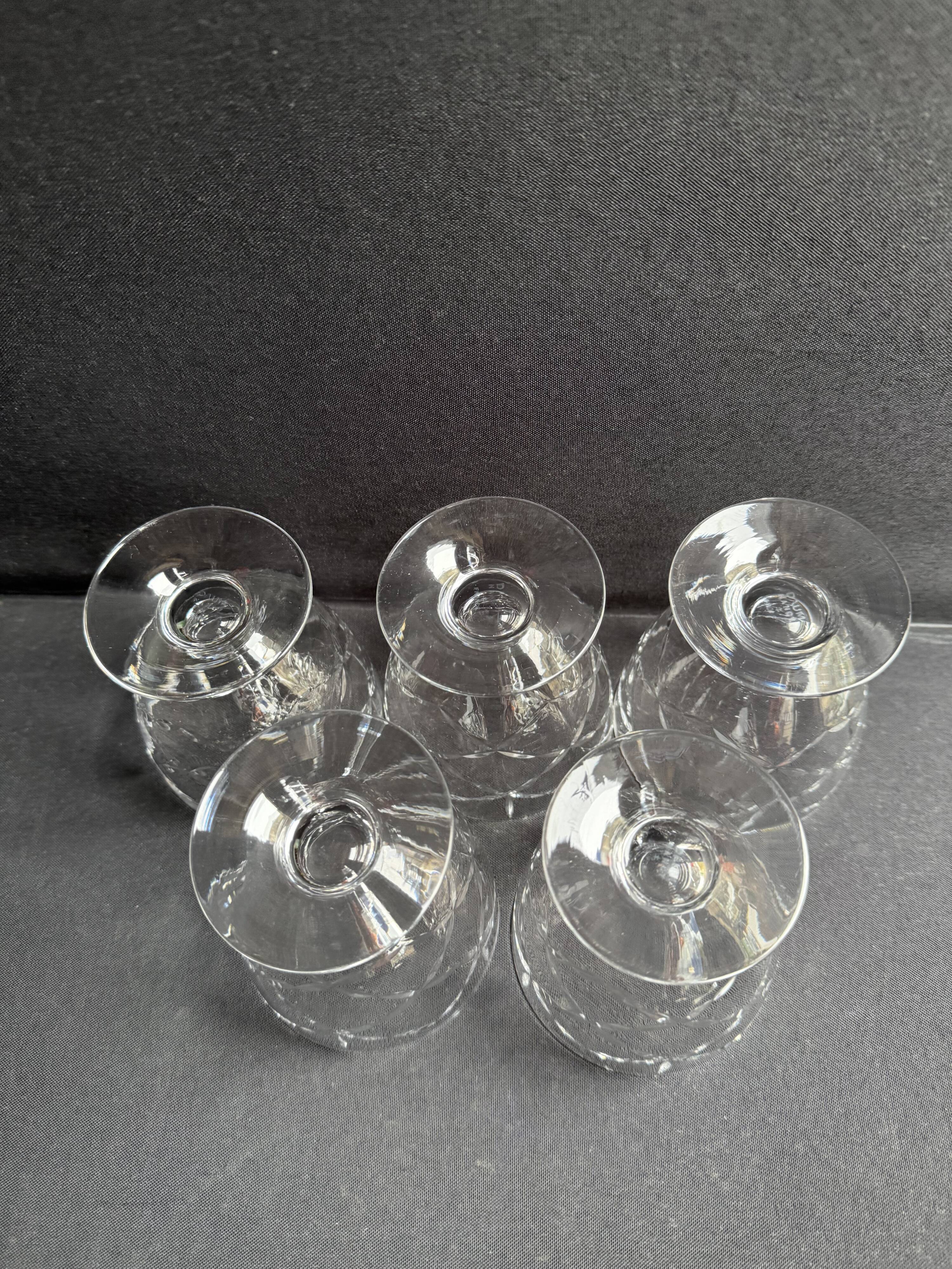 5 Verres à eau – Daum Nancy France