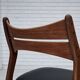 1960s, set of 4 reupholstered Danish dining chairs, design by Erik Buck.