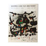 Affiche originale éditée en lithographie Joan Miro,  Homenatge a Joan Prats, 1972