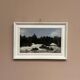 Huile sur panneau suédoise originale – « Paysage d'hiver » – Vintage et encadrée – 37 × 26 cm (14,6" × 10,2")