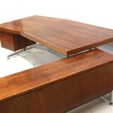 Large exclusive vintage rosewood corner desk by Voko made in the 1960s