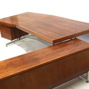 Large exclusive vintage rosewood corner desk by Voko made in the 1960s