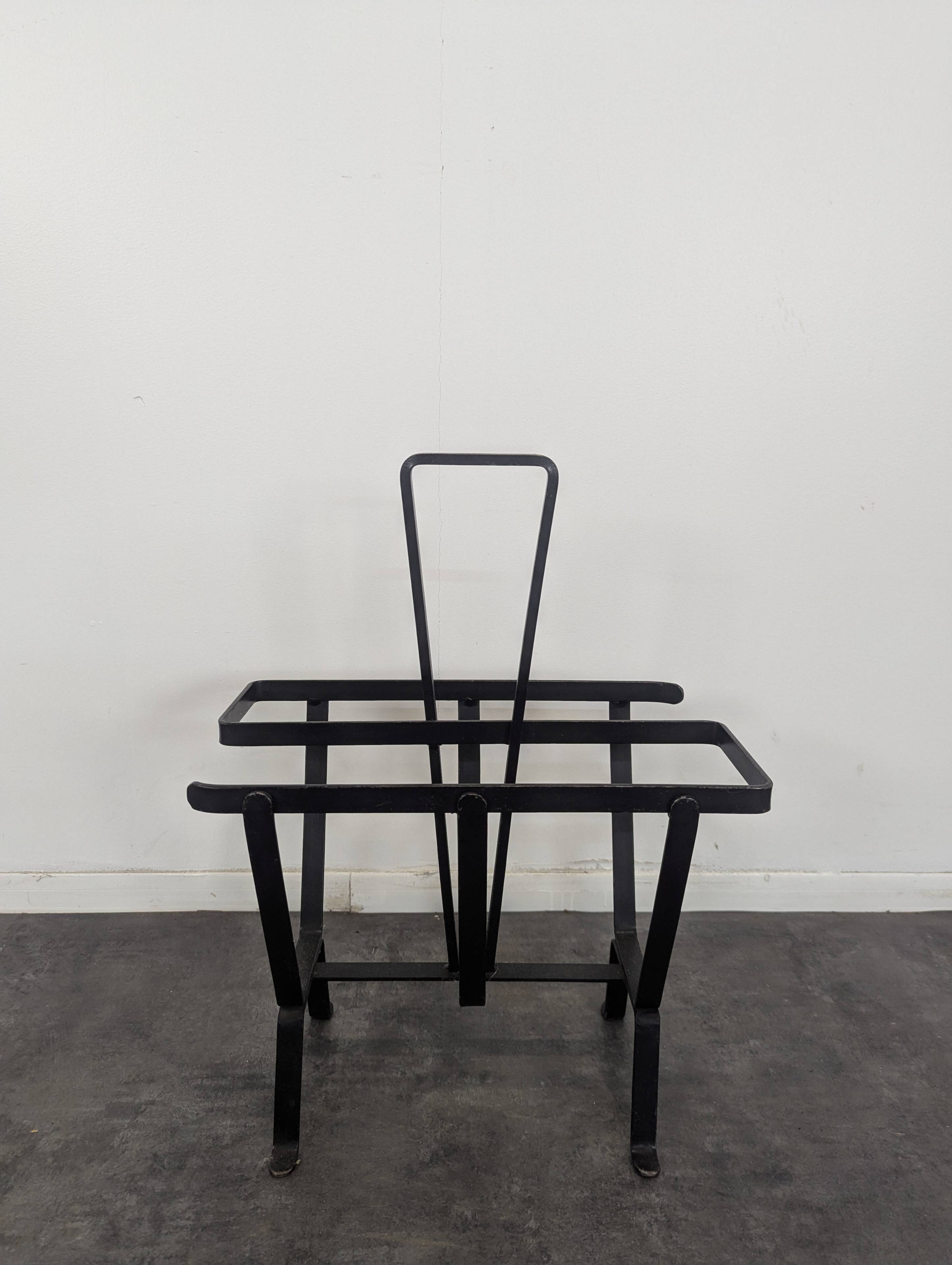 Wrought iron magazine rack