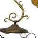 Table lamp - brass - glass - Hollywood Regency style - 70's