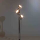 Chrome floor lamp with adjustable metal ball-shaped lights, Italy 1970s