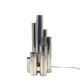 Hollywood regency 6 lights metal table lamp, Italy 1970s