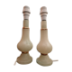 Alabaster lamp bases