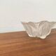 Bol en verre floral allemand vintage lourd de Walther Glas, années 1970