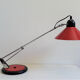 Vintage Lamp Aluminor red