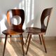 Série de 6 chaises Baumann modèle Œil