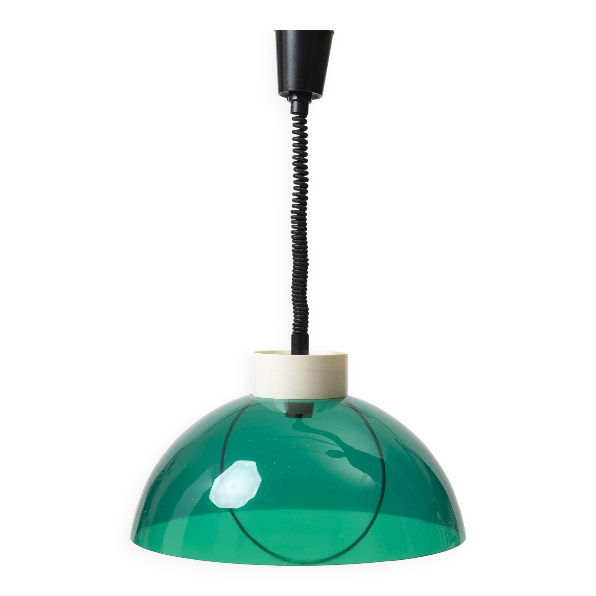 Space age pendant lamp by Polam, Poland, 1970s