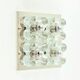 XL Mid Century floral wall light in glass and chrome by Sische, 1960s.