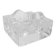 Sculptural ashtray in clear glass, Puzzle model, design Bertil Vallien, B
