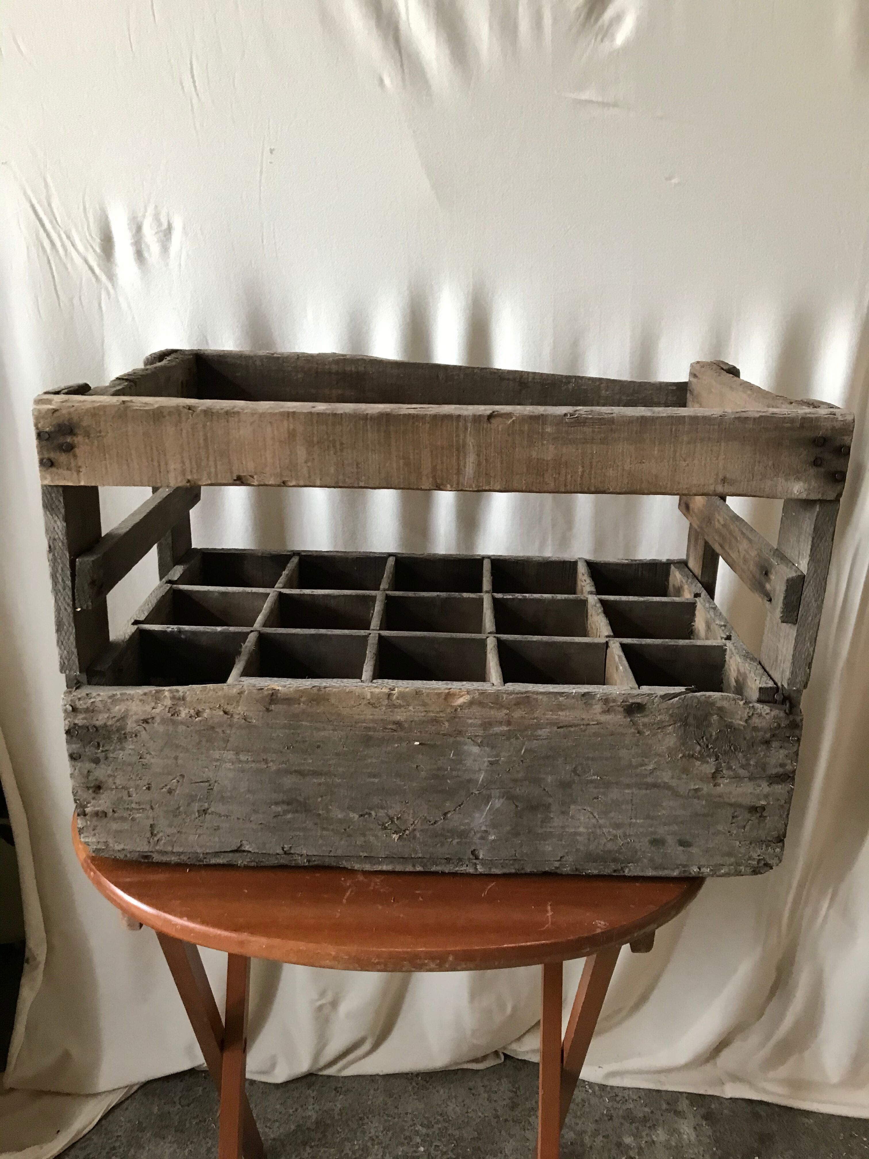 Former caisse casier box bottle holder nicolas 58 deco 15 vintage locations