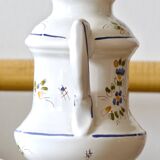 Large handcrafted earthenware lamp from Moustiers