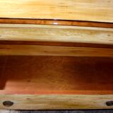 Wood and paint chest of drawers