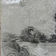 Paintings set of 8 drawings by Ed. Pannetier (1884-1965) Trees and landscapes