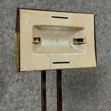 Vintage 60's floor lamp in gilded brass with swivel head