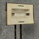 Vintage 60's floor lamp in gilded brass with swivel head