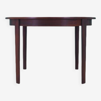 Table ronde en palissandre, design danois, années 1960, production : Danemark