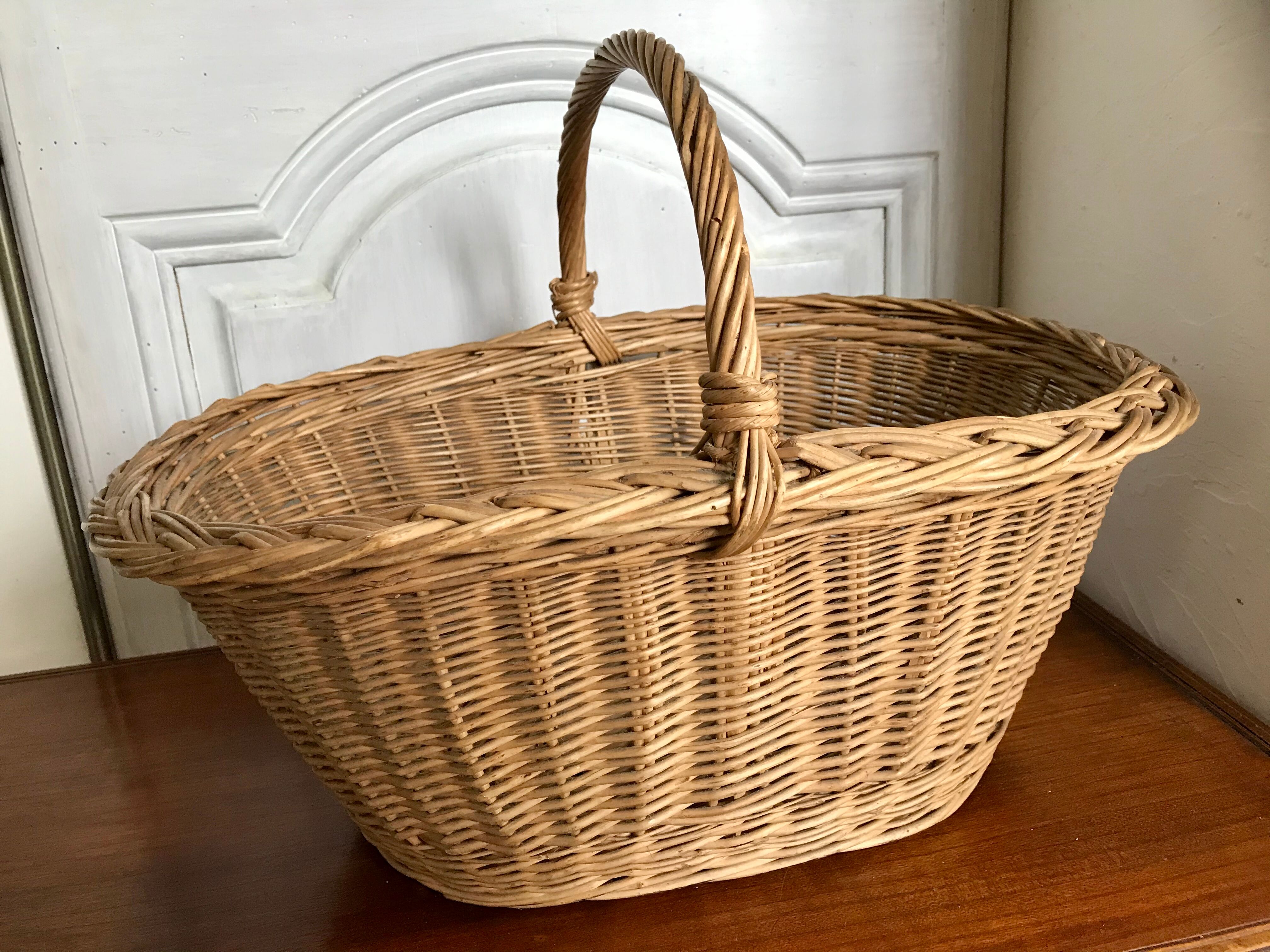 Vintage wicker basket