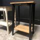 Lot de 2 consoles en bois