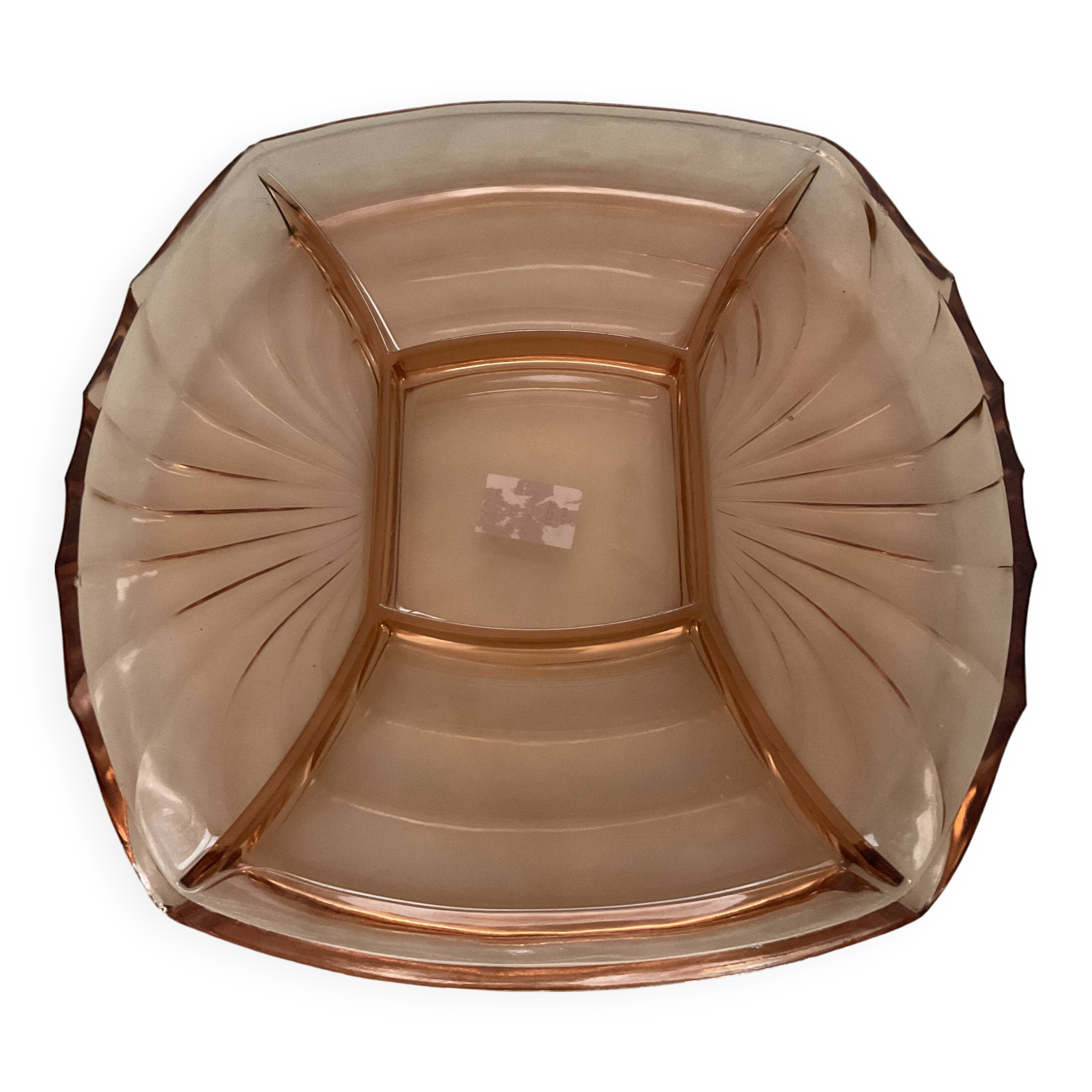 Art deco compartmentalized dish