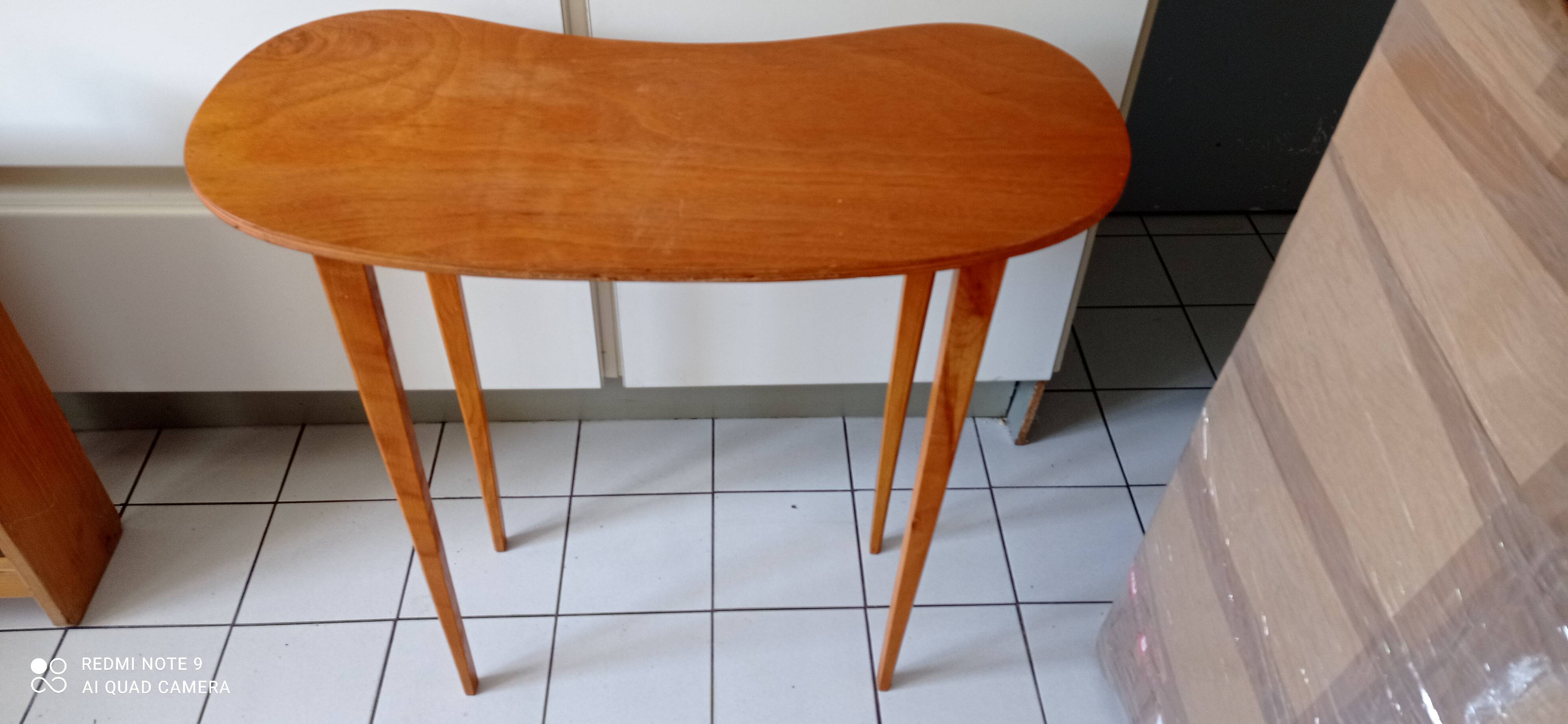 Scandinavian compass leg bean table