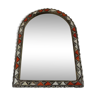 Miroir ethnique oriental avec incrustations années 60 36x50cm