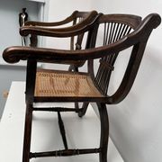 Paire Fauteuil dagobert et son cannage