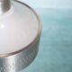 1960s vintage glass pendant light, Swedish pendant.