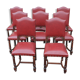 Eight chairs in skai