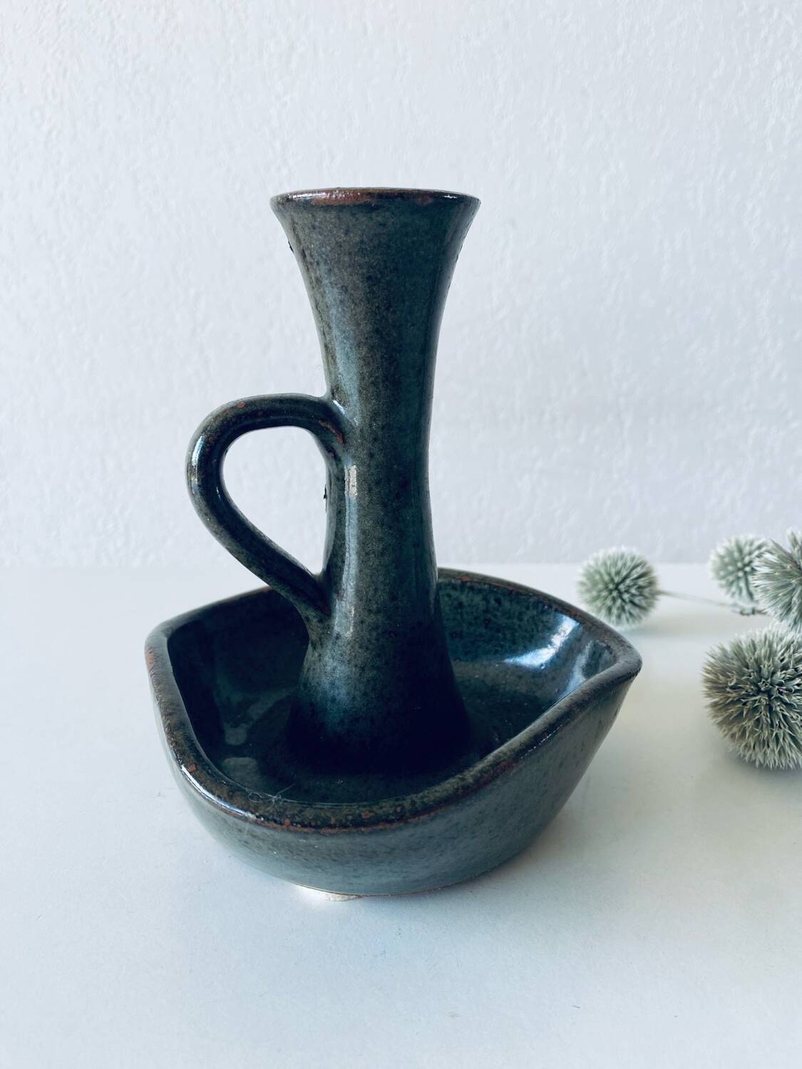 Stoneware candle holder