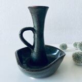 Stoneware candle holder