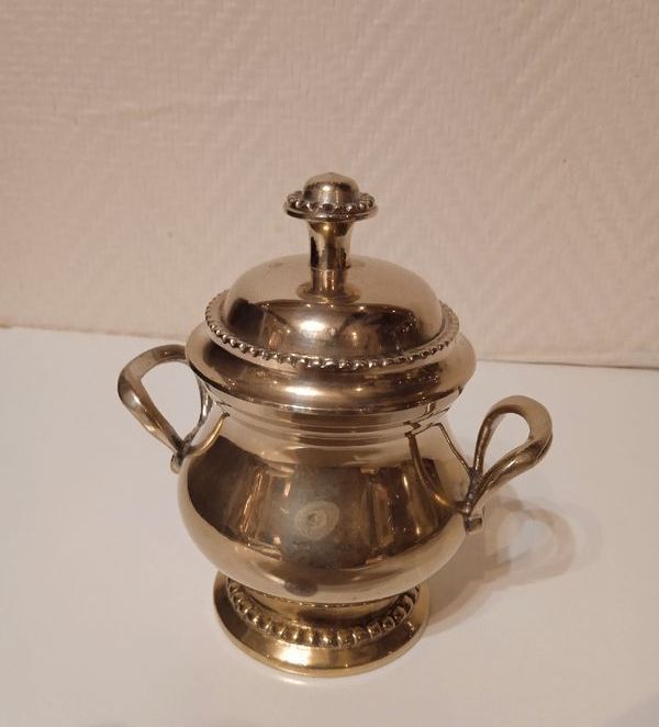 Tea and coffee service 4 pieces brass