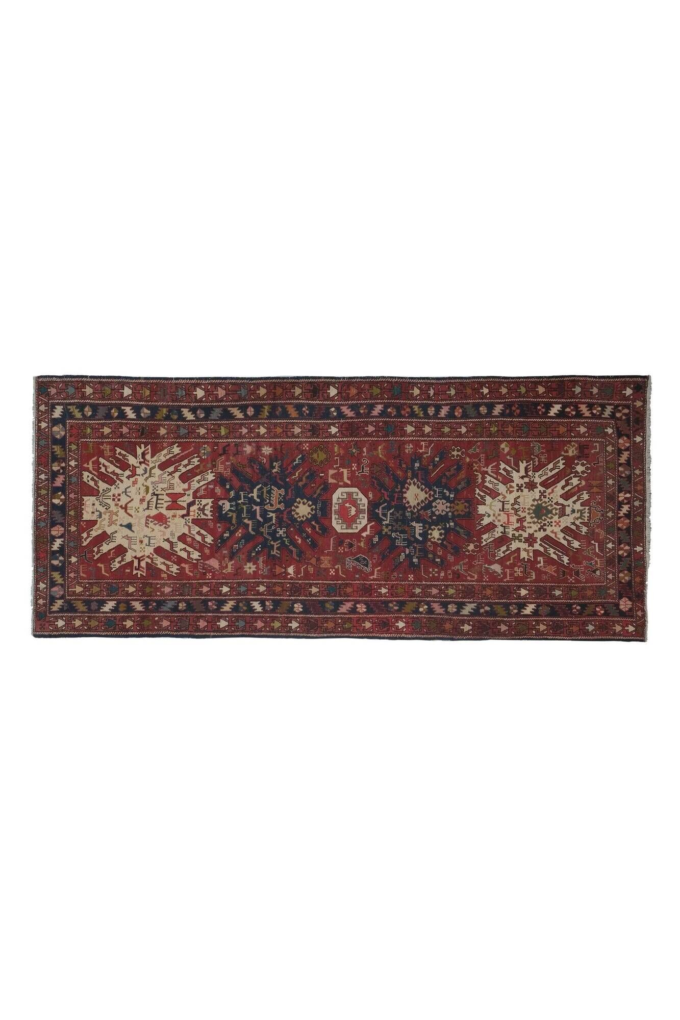 Tapis de couloir turc vintage