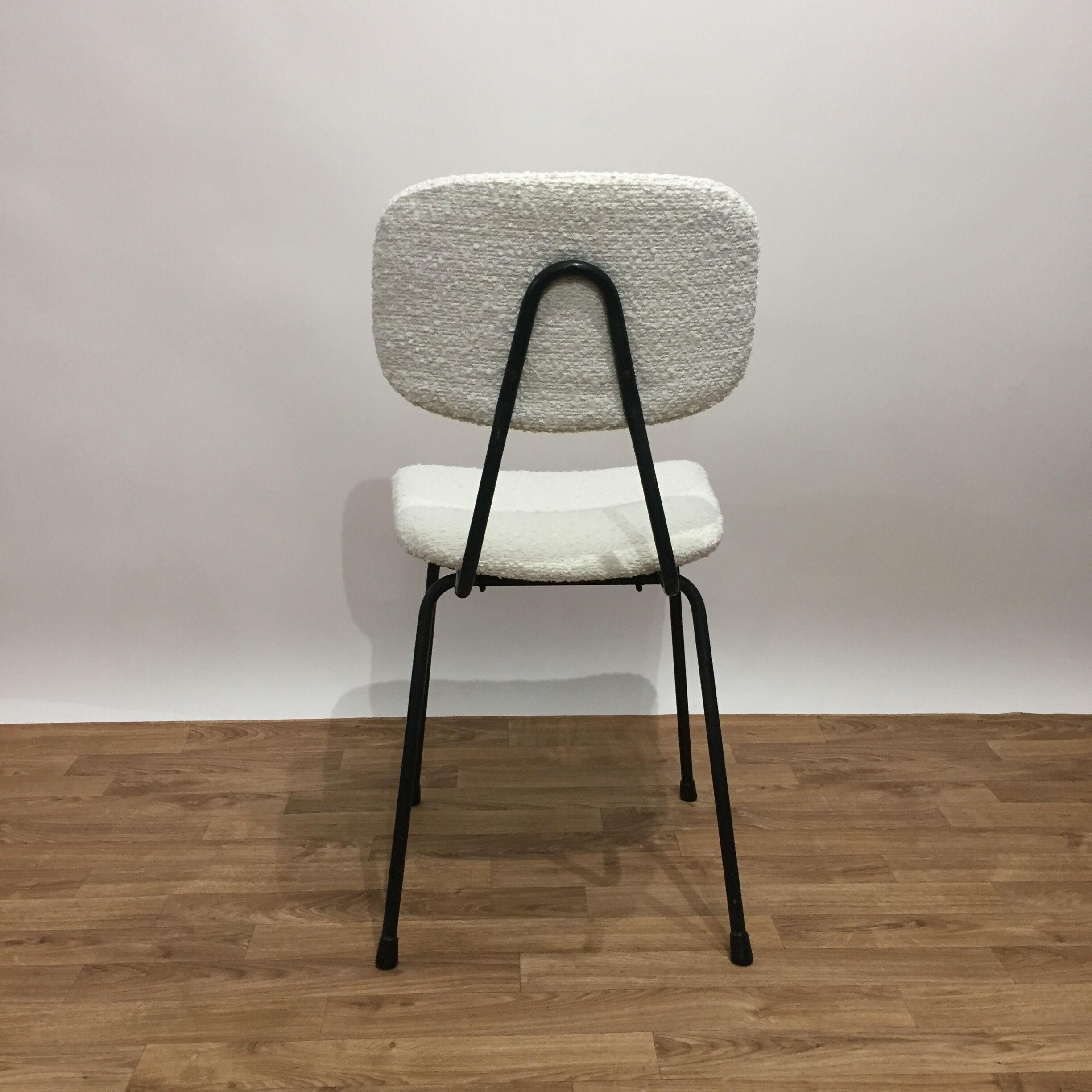 Set of 4 Kembo chairs reupholstered loop