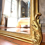 Old mirror with pediment nineteenth