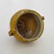 Magnificent glazed yellow confit pot, south-west of France. 19th century.