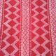 Kilim rouge et blanc en pure laine fait à la main 100x 200cm