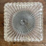 Vintage square glass ceiling light