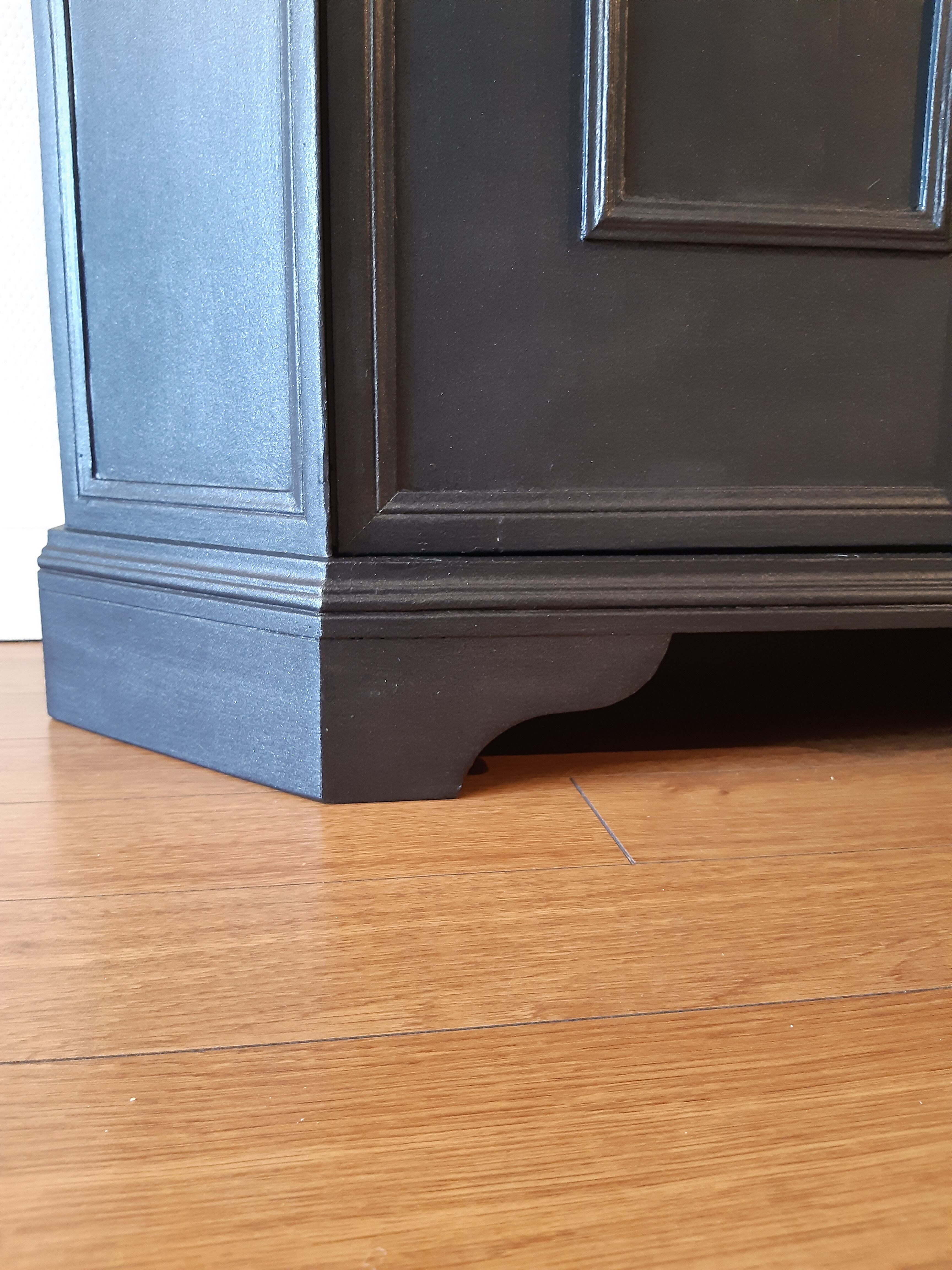 2-door "black steel" dresser