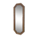 Miroir vintage octogonal bois massif nervuré entrée salle de bain chambre